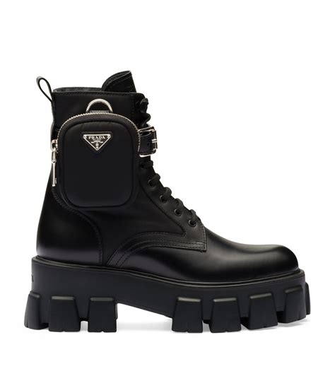 prada monolith boots black|Prada monolith boots women's.